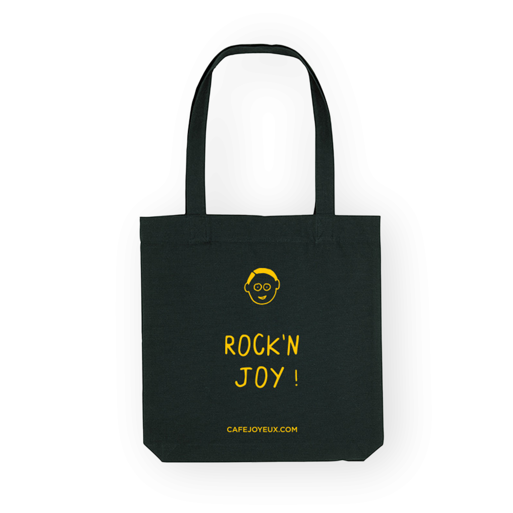Café joyeux - Yellow Rock'n Joy tote bag