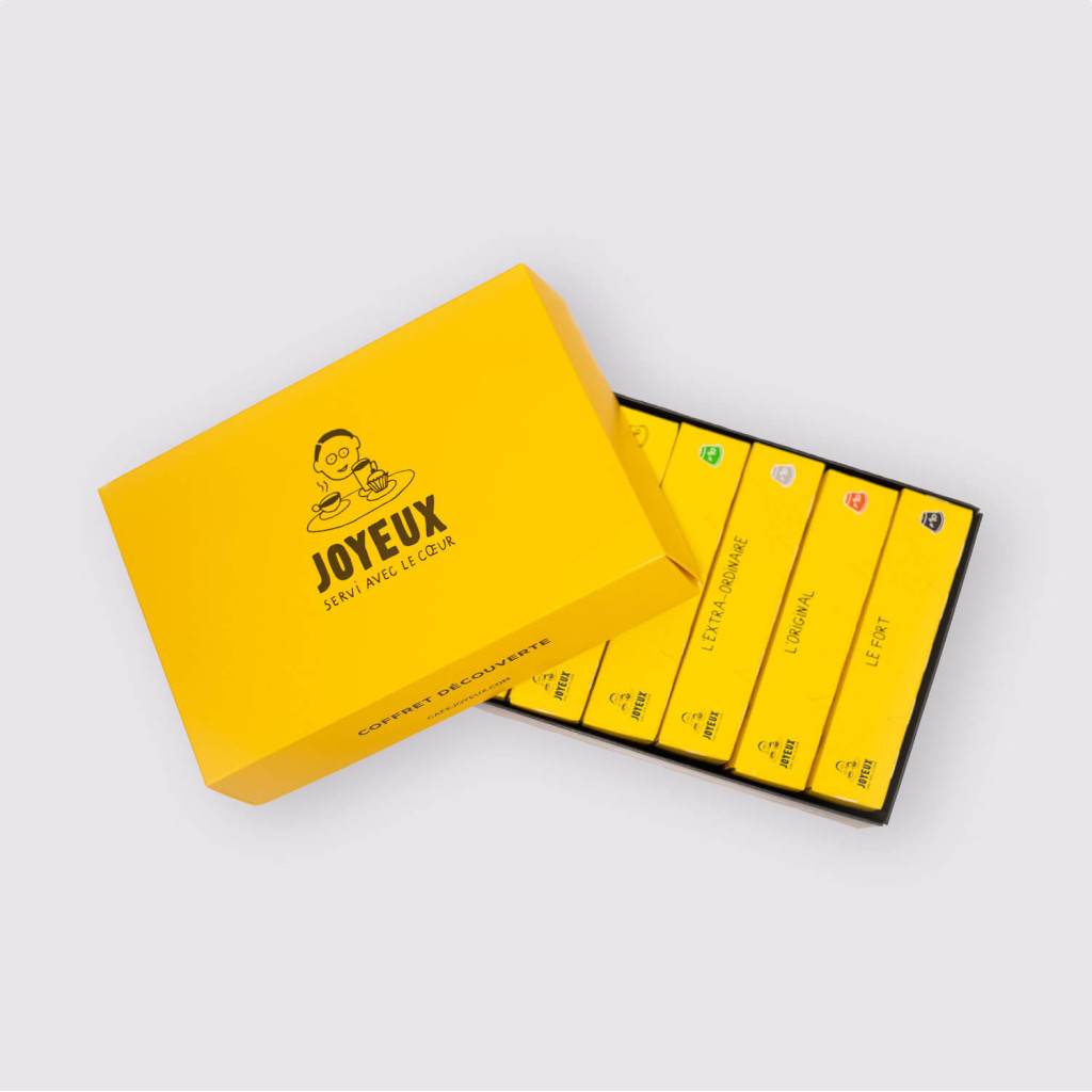 Coffret dégustation de café - packaging capsules Coffret dégustation de café - packaging capsules