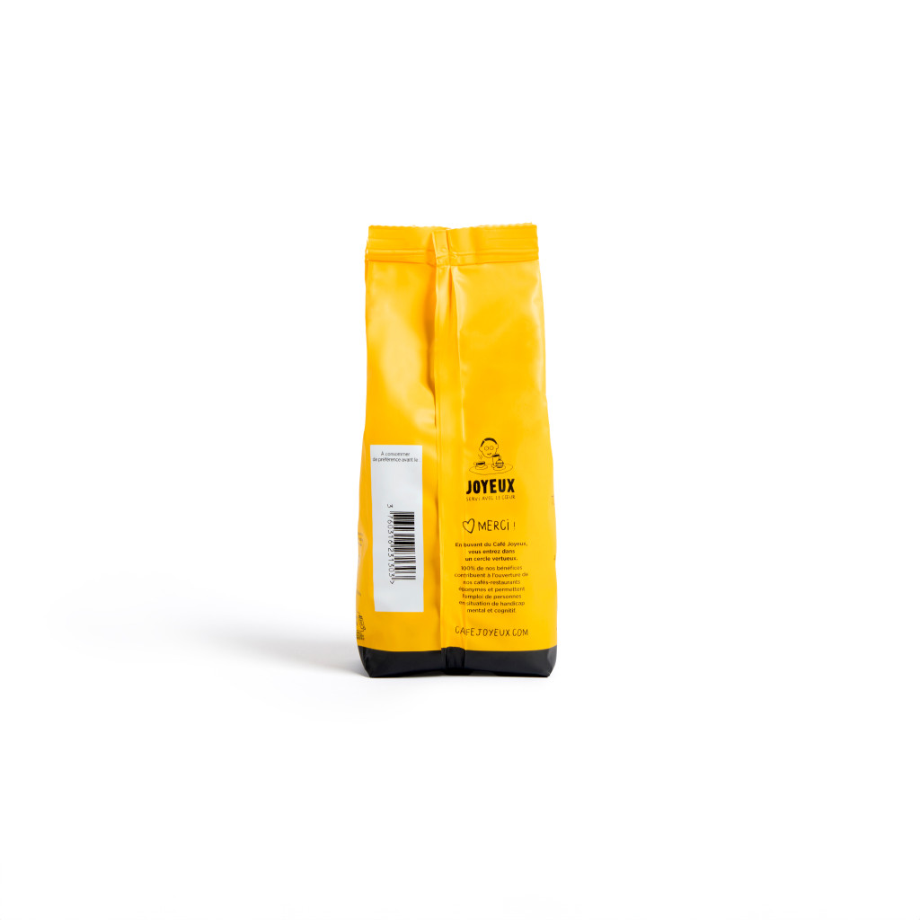 Café de spécialité en grains Le Déca-lé - 250 G - Dos