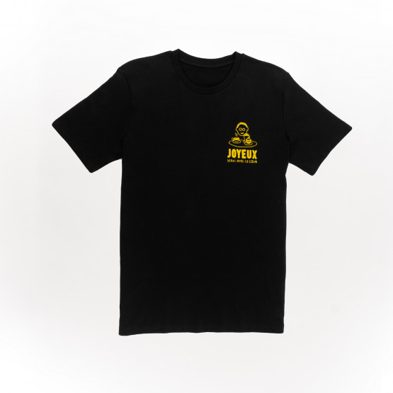 Café Joyeux - Zwart T-shirt voor volwassenen - Rugzijde