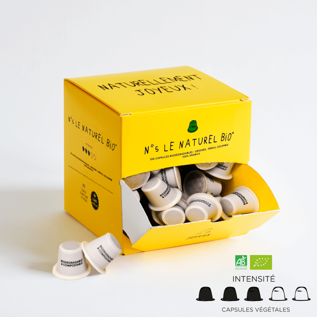 Koffie in capsules N°5 Le Naturel-Bio* x100