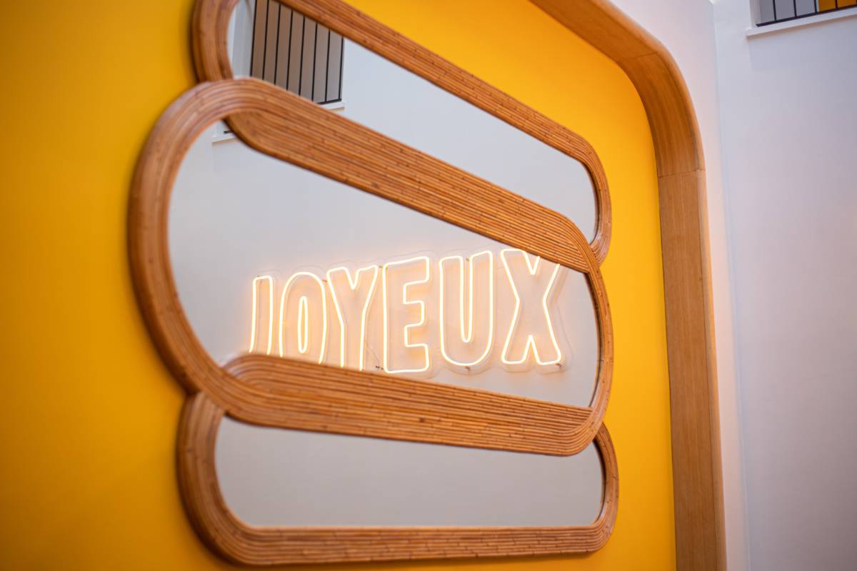 Café Joyeux Bruxelles - miroir