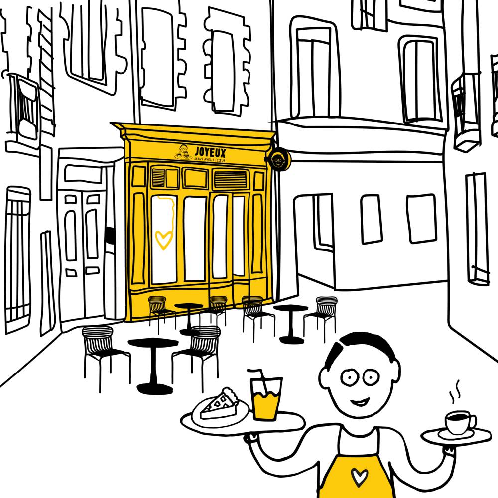 Café Joyeux Nantes: een restaurant van solidariteit en inclusie, handicap en inclusie