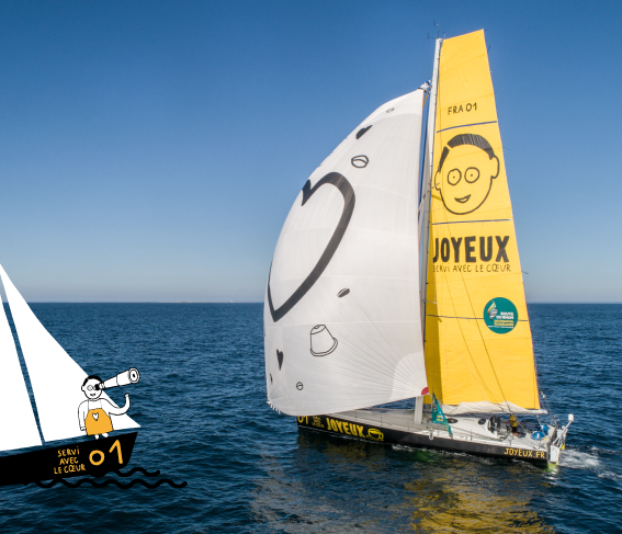 Café Joyeux: V1D2 shipyard in Caen launches a cheerful sailboat for the 2018 Route du Rhum - OUEST FRANCE