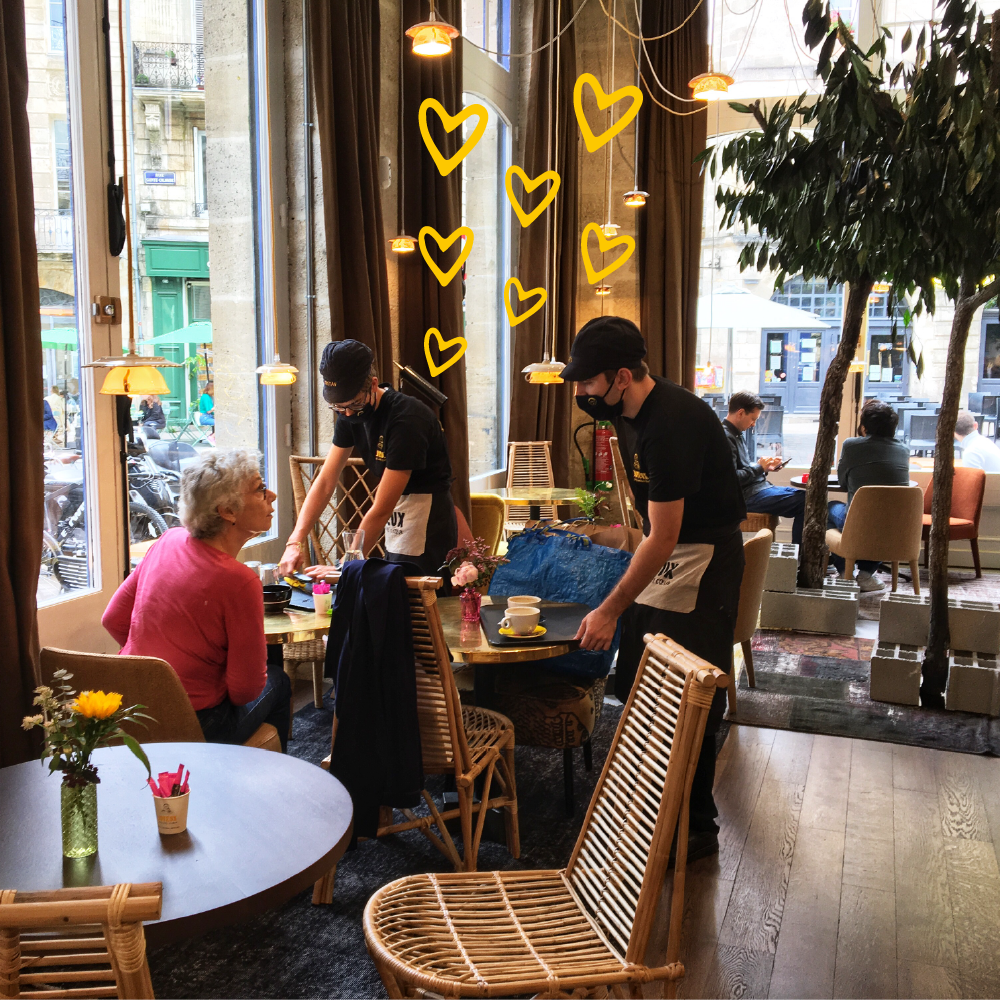 Café Joyeux: in Bordeaux vindt u gelukkige gehandicapten in ons inclusieve restaurant voor gehandicapten
